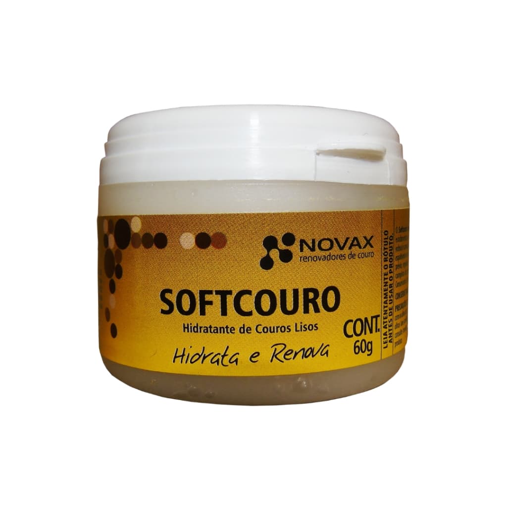 Softcouro Novax 60g - hidrata renova couro liso e sintético sem precisar lustrar