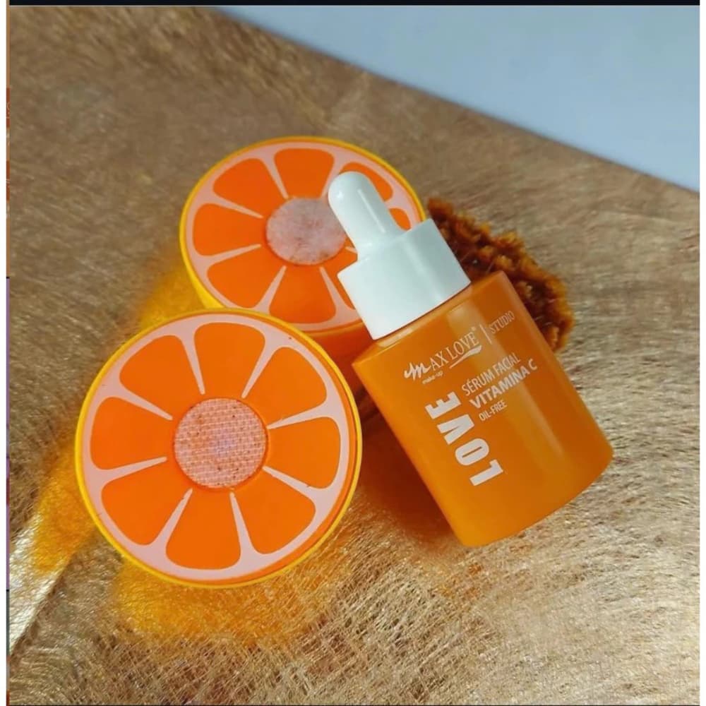 Vitamina C Para Rosto Max Love 10 em 1Sérum Clareador Antioxidante e Hidratante Uniformiza e Ilumina