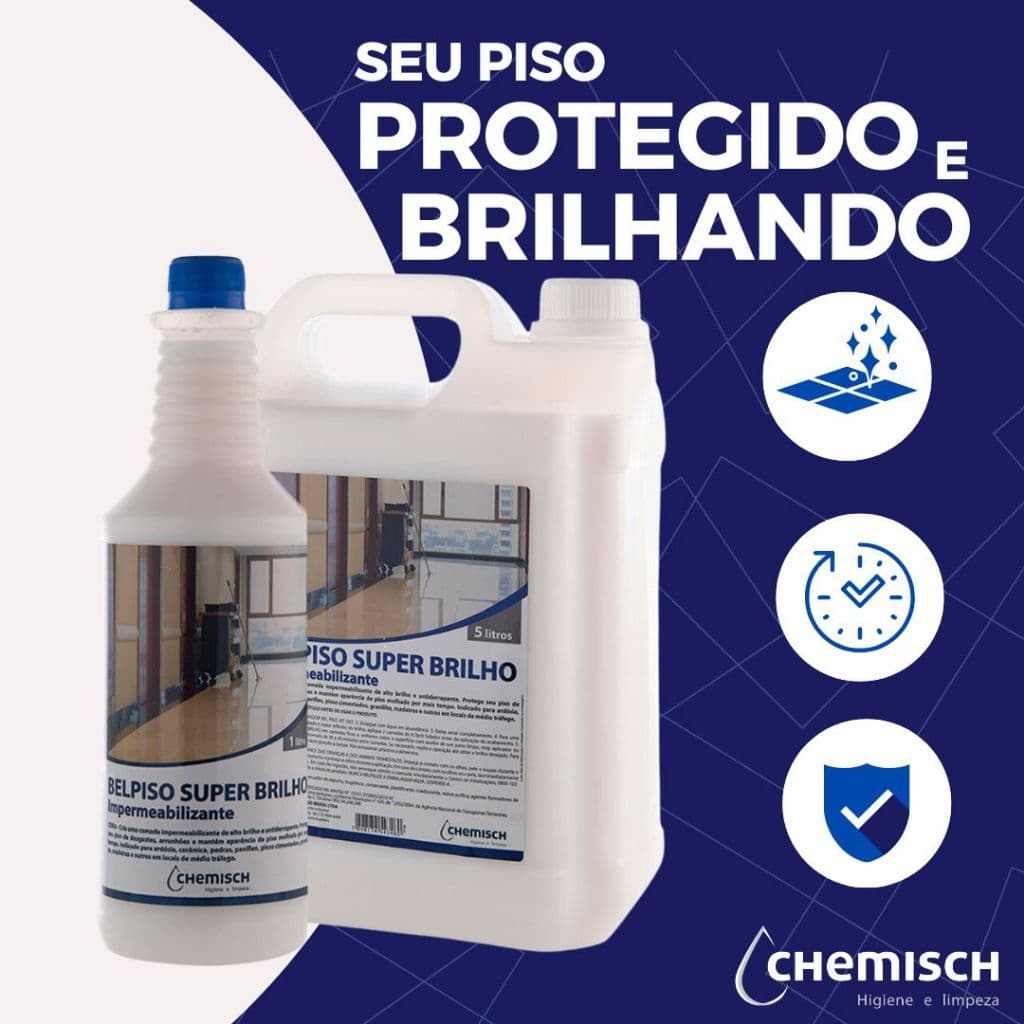 Impermeabilizante Super Brilho 5L Para Pisos Ardósias e Cerâmicas