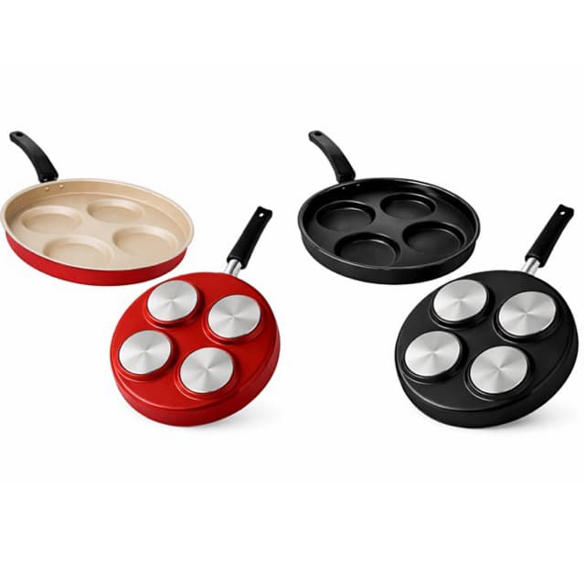 Frigideira 4 Ovos Antiaderente Panqueca Omelete Egg Pan 4 Cavidades