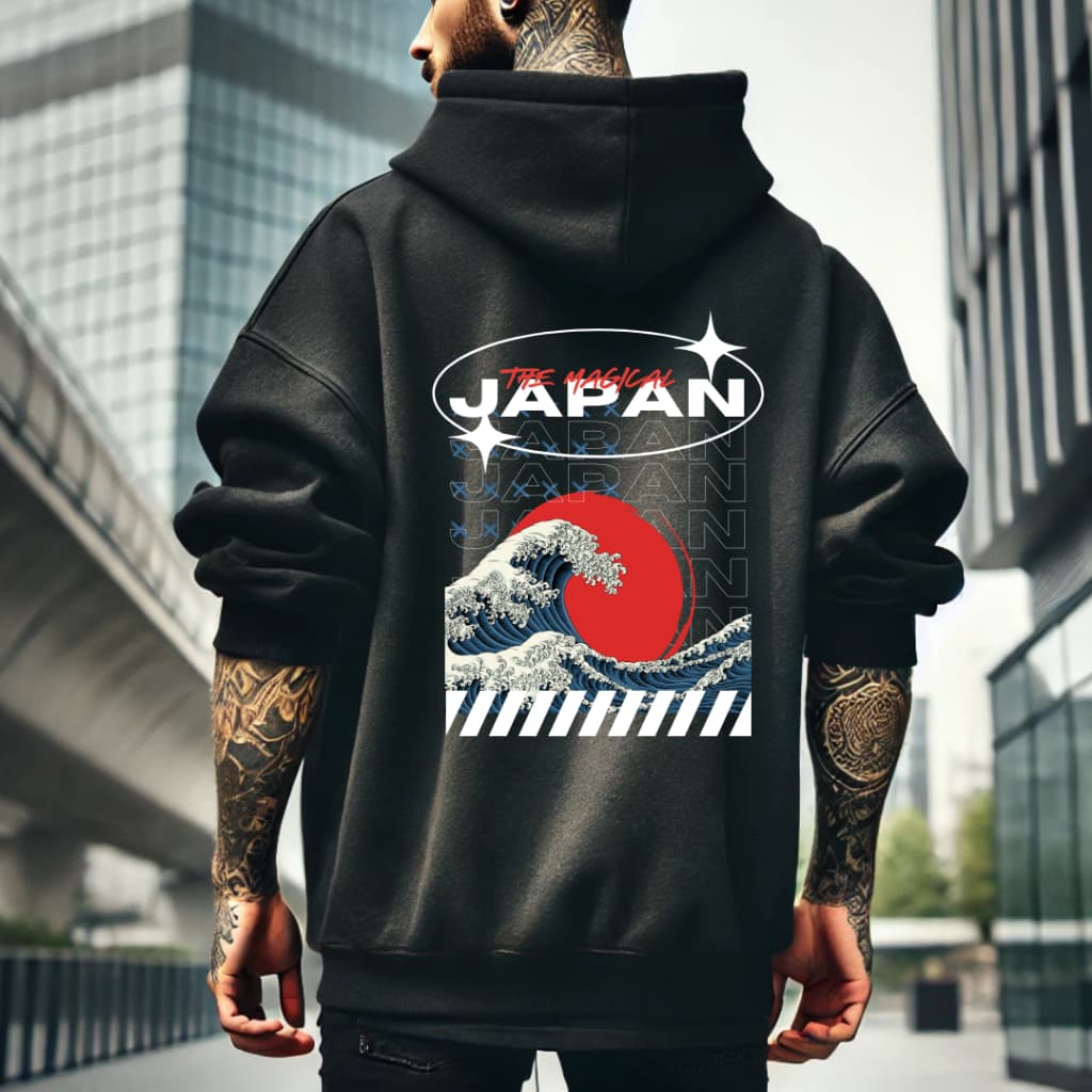 Moletom Masculino Estampado Canguru Casual Estilo Urbano