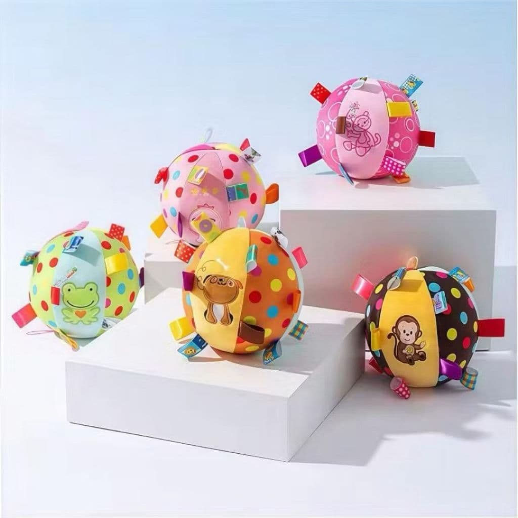 Bola de Pelúcia Sonora para Cães com Guizo Suave Morder Gastar Energia Aliviar Estresse.XHL_ELETRONICOS