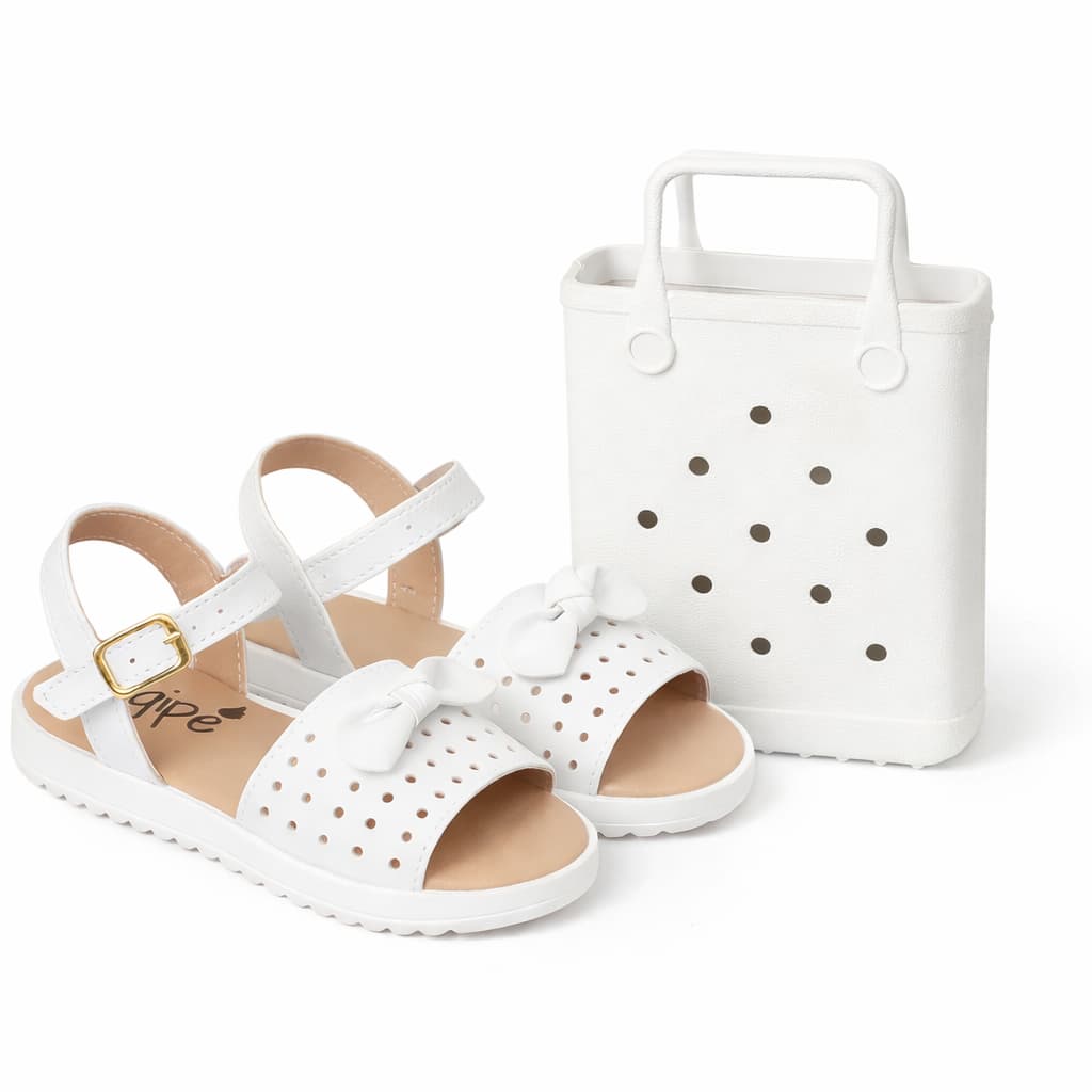 Kit Sandália Infantil Menina Com Bolsinha Infantil Sandálias Infantil Feminina Sandália Blogueira