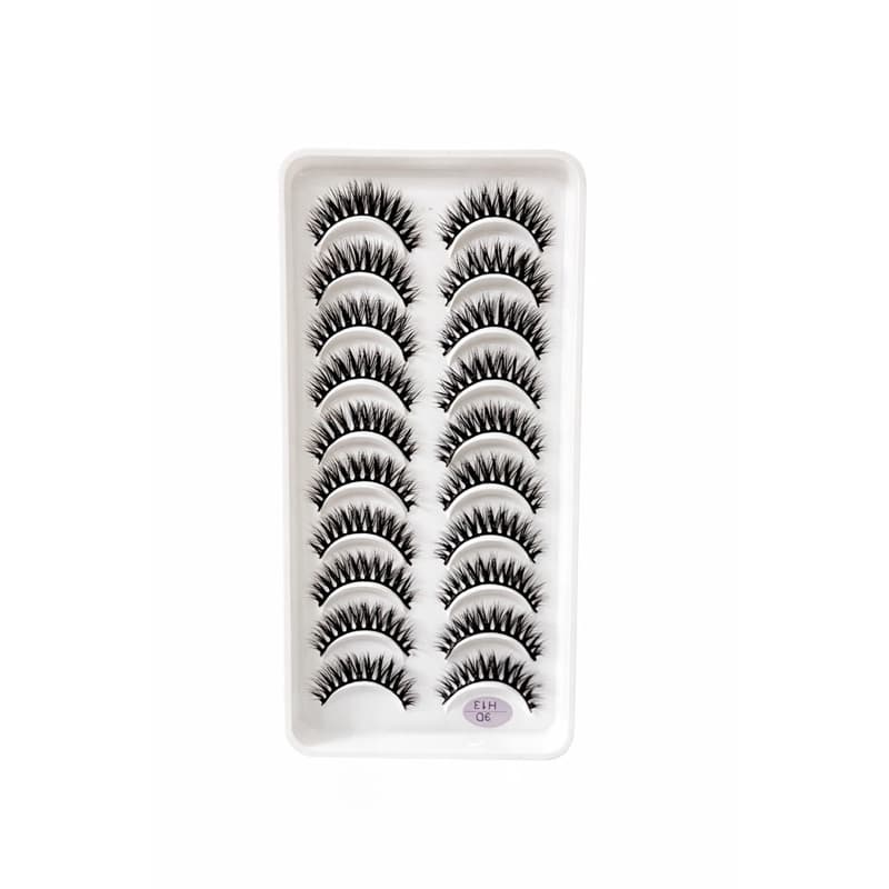 Cílios postiço 3D H13 - Cartela com 10 pares