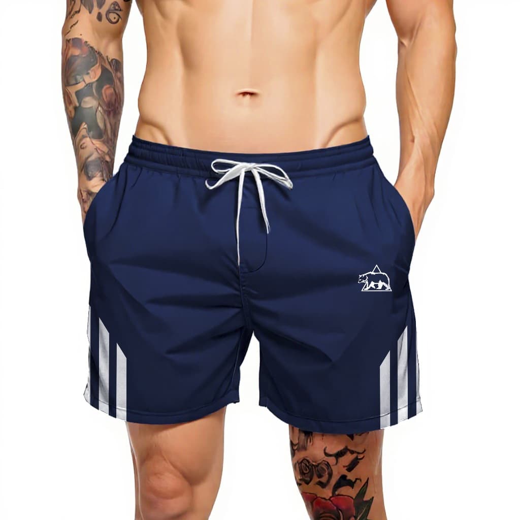 Bermuda Masculina Urso Faixa - Short Antiodor Esportivo Ideal para Academia, Skate, passeios