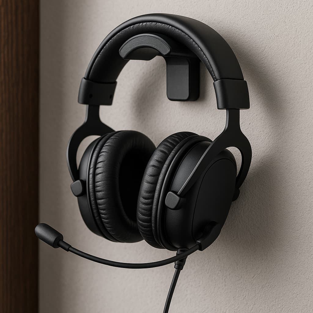 Suporte De Parede Fone Headset Headphone gamer Com Gancho Para Cabo Roncato Store
