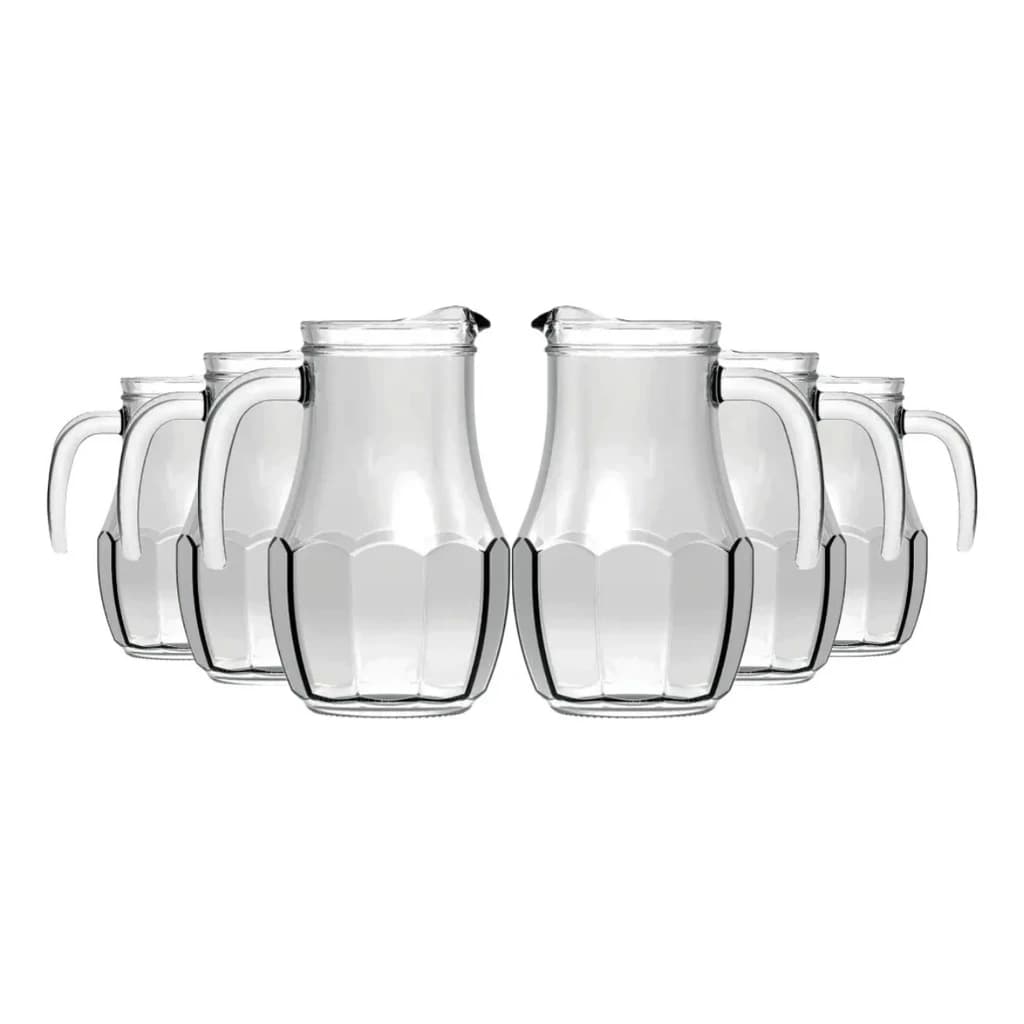 Jogo de Jarras de Vidro 1.5 litros Grande Tango Nadir Transparente Resistente para Água e Suco