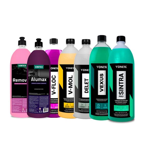 Kit V-floc + V-mol + Delet + Vexus + Alumax + Removex Sintra