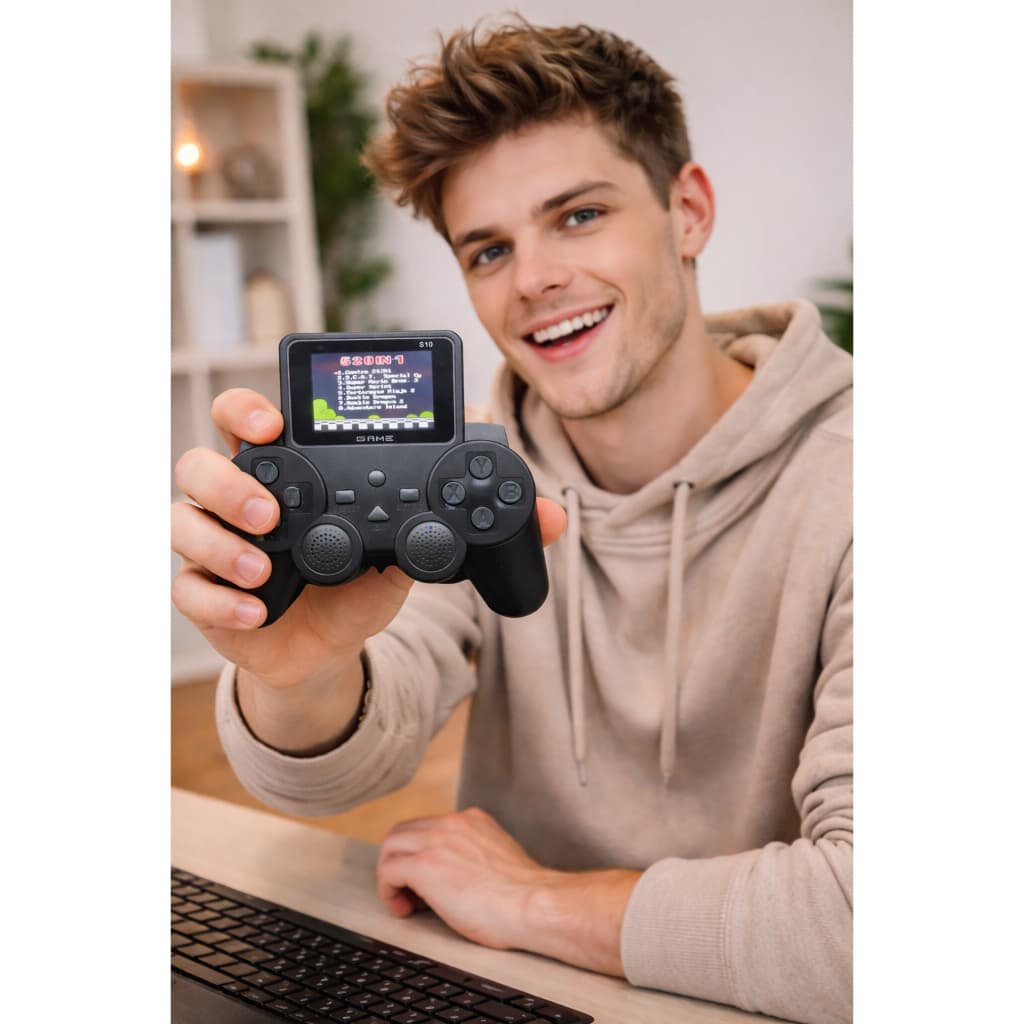 Console Portátil Game Stick S10 – 520 Jogos Clássicos, Diversão Ininterrupta