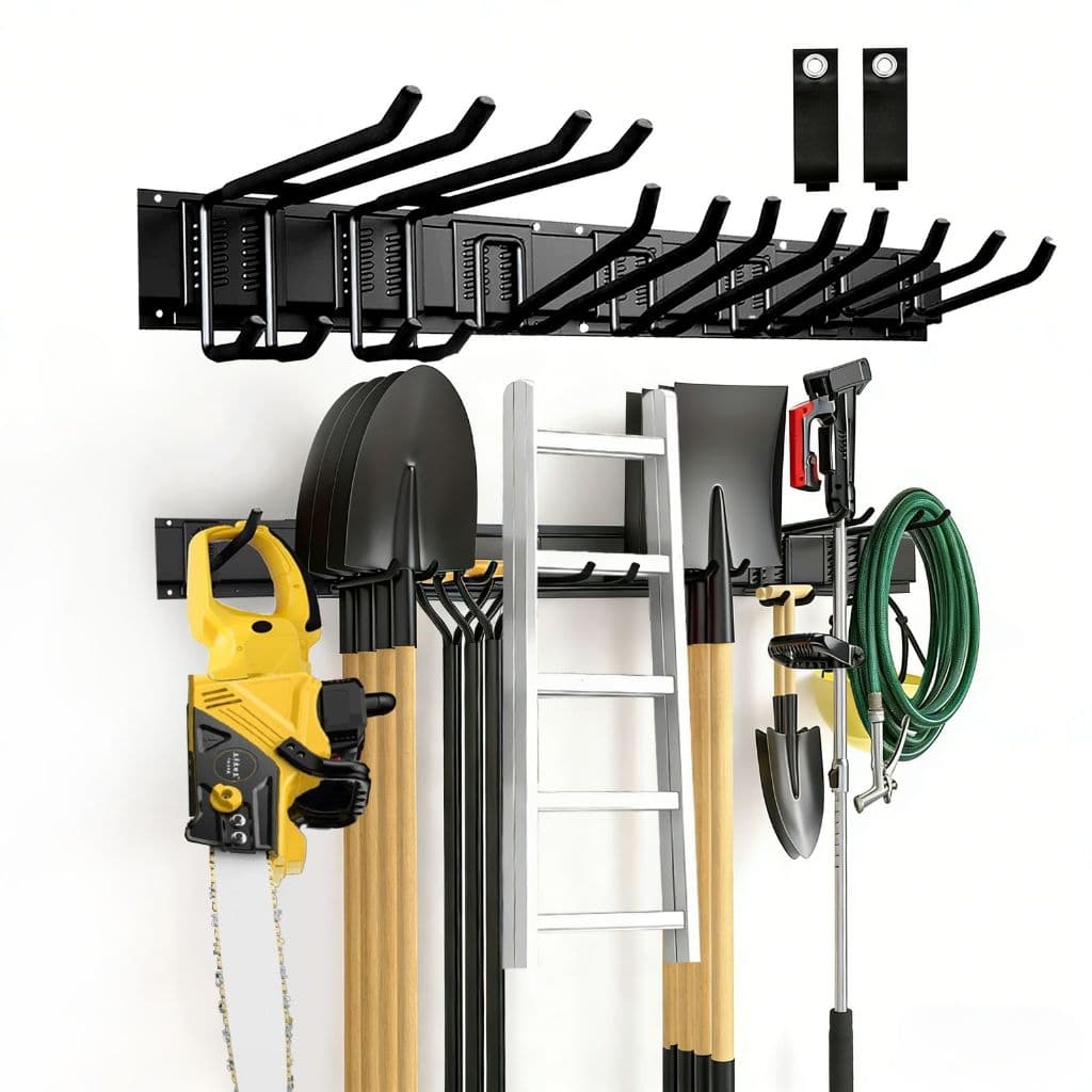 Organizador De Ferramentas Para Garagem 9 Ganchos 126 Cm