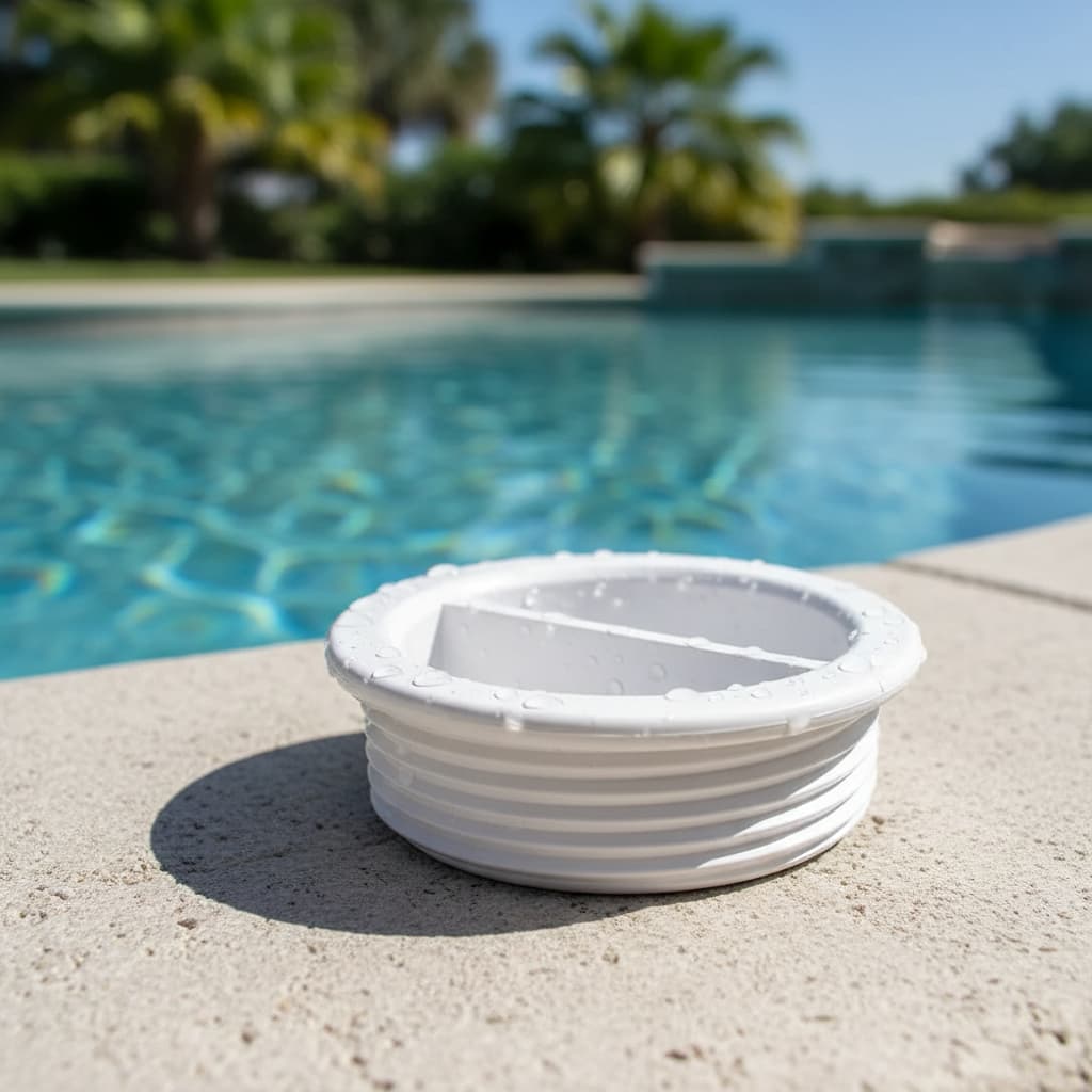 Tampa Para Dispositivo De Aspiracao Medidas 1. 1/2 50mm Para Piscina de Vinil Fibra e ALVENARIA