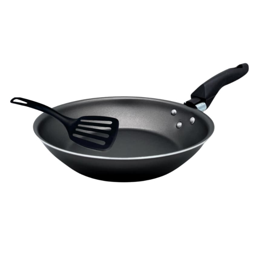 Frigideira Francesa 24 cm Antiaderente Teflon com Espátula Cor Grafite