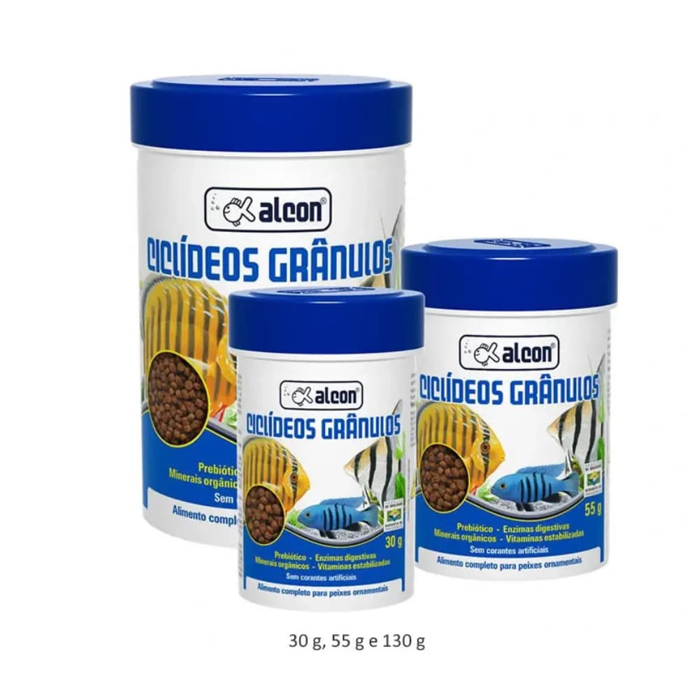 Ração Para Peixes Alcon Ciclideos Granulos Peixes Ornamentais
