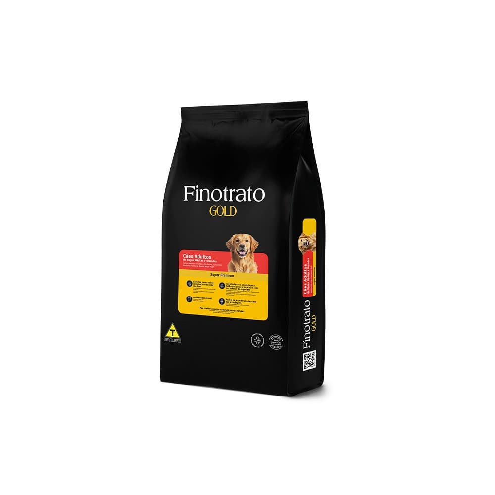 RAÇÃO FINOTRATO GOLD PARA CÃES ADULTOS RMG 15KG + BRINDE OSSO DEFUMADO