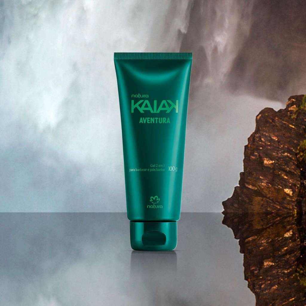 gel 2 em 1 para barbear e pos barba kaiak aventura 100g
