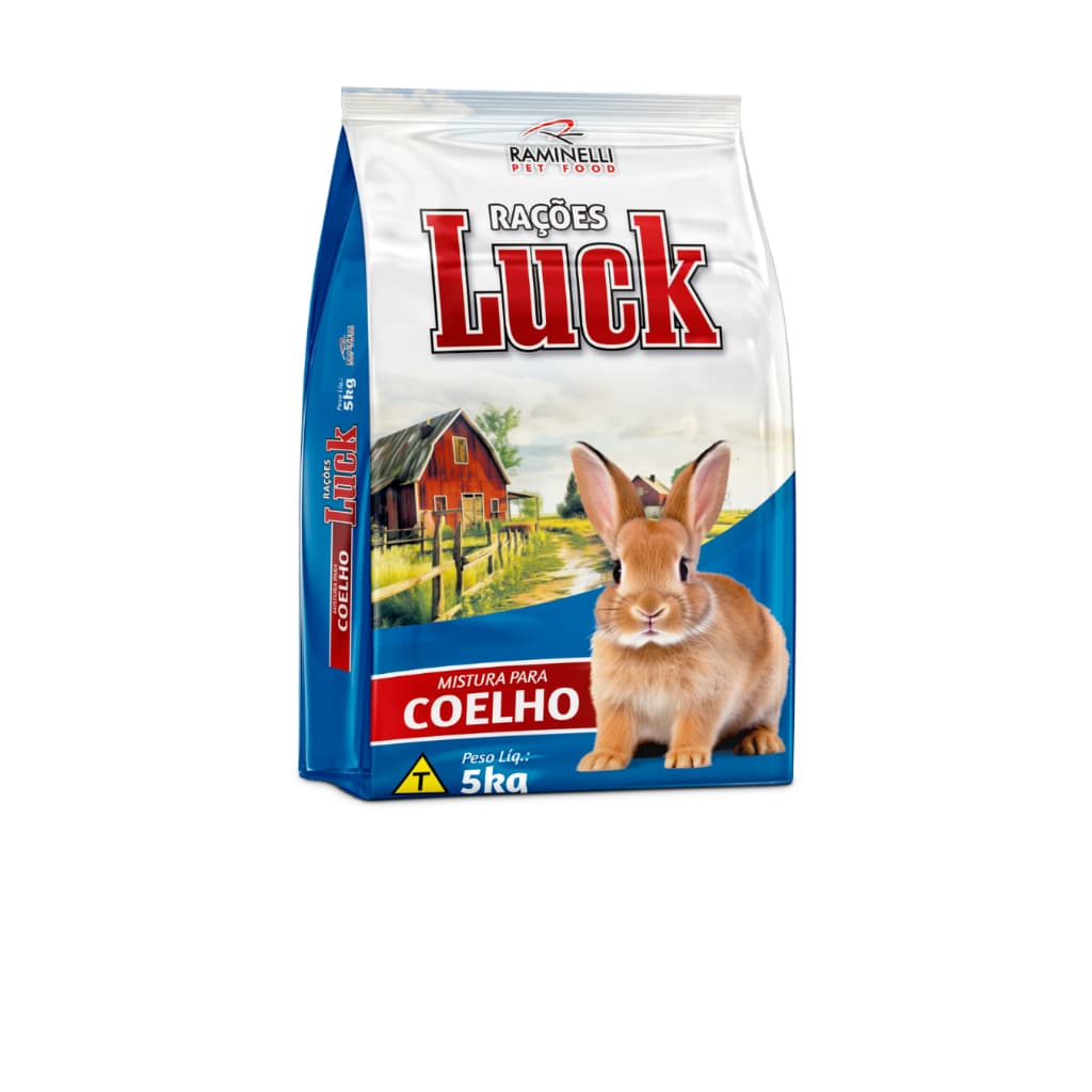 Kit Ração para Coelhos Luck Coelhos Alta Aceitação Kir c 2 ou 3 Unidades