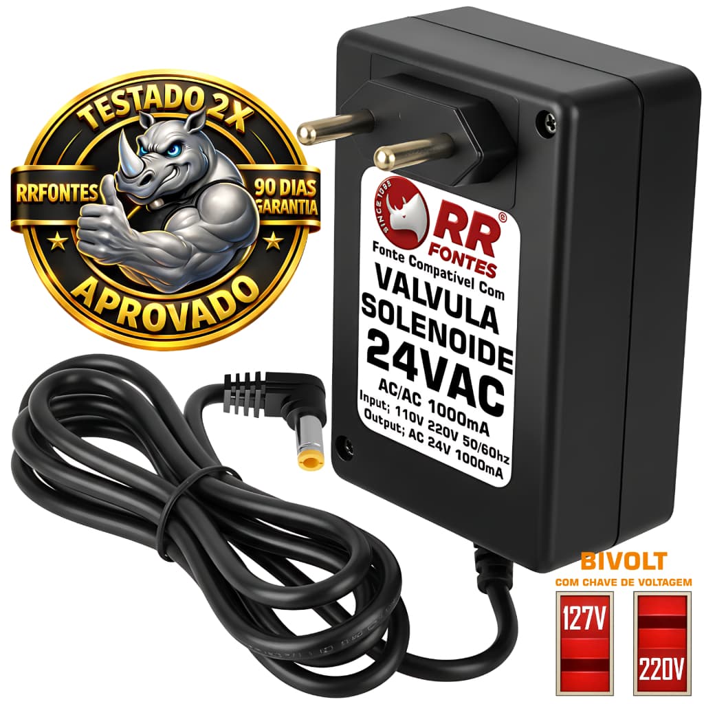 Fonte AC 24V 1A Para Valvula De Solenoide Em Trafo