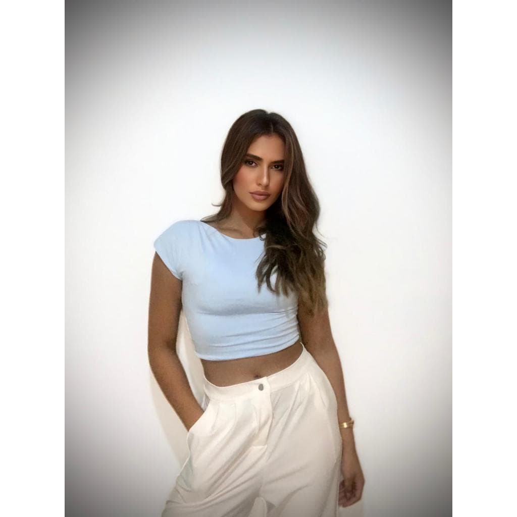 Blusa Feminina Elegante Manga Curta Casual Chic Estilo Blogueira Confortável Moda Feminina