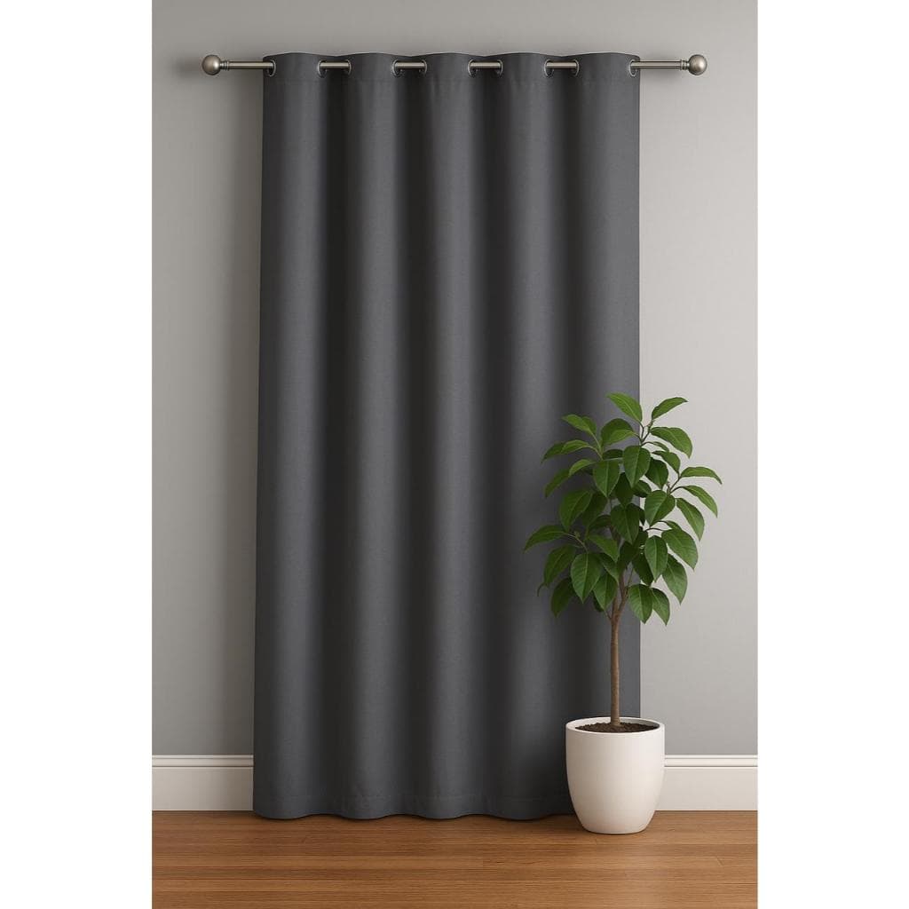 Cortina Oxford Completa Lisa com 6 Ilhós 1,85mx1,50m De Parede; Decoração Moderna Mega Promoção
