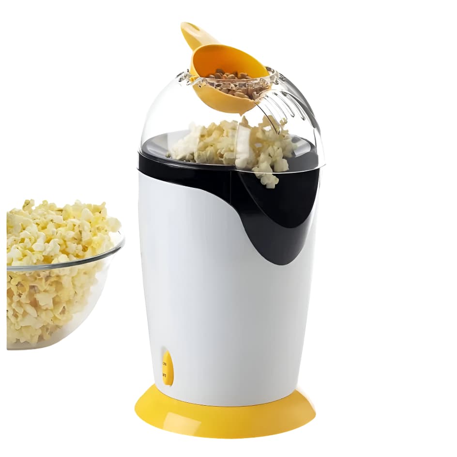 Pipoqueira Elétrica Gourmet Ar Quente Sem Óleo 127v Ou 220v Cozinha Casa Maquina de Pipoca Desenho