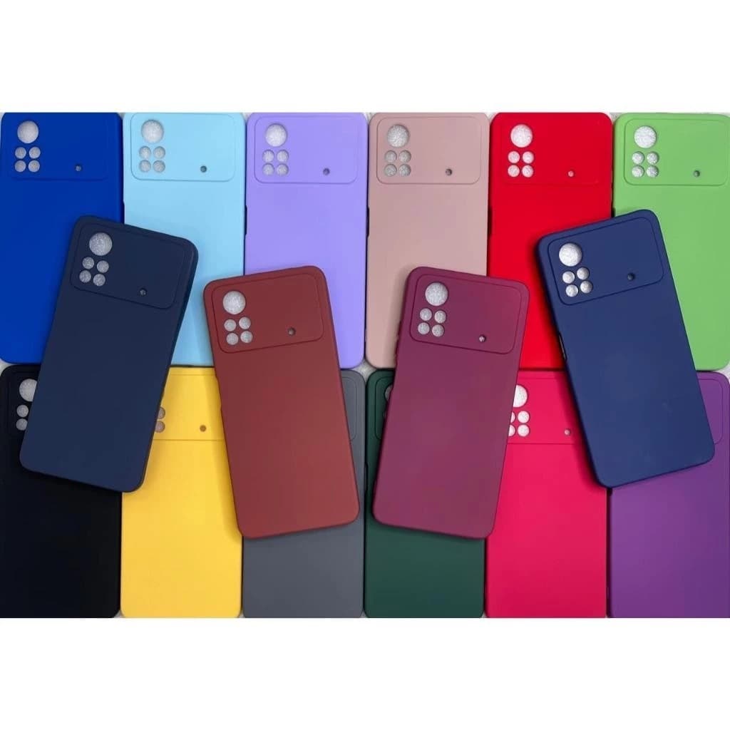 Kit - Capa Capinha Case + Película - Xiaomi Pocophone POCO X4 PRO 5G Silicone Aveludado Proteção de Câmera Premium