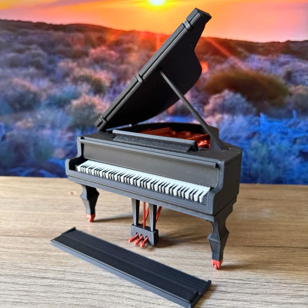 Miniatura Piano de Cauda | Grand Piano | Detalhes em Cobre
