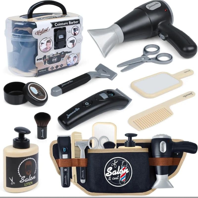 Brinquedo Kit de barbear para crianças Barber Shop Pretend Play Toy WishaLife