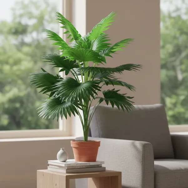 Planta Artificial Palmeira Leque Decoração Atacado