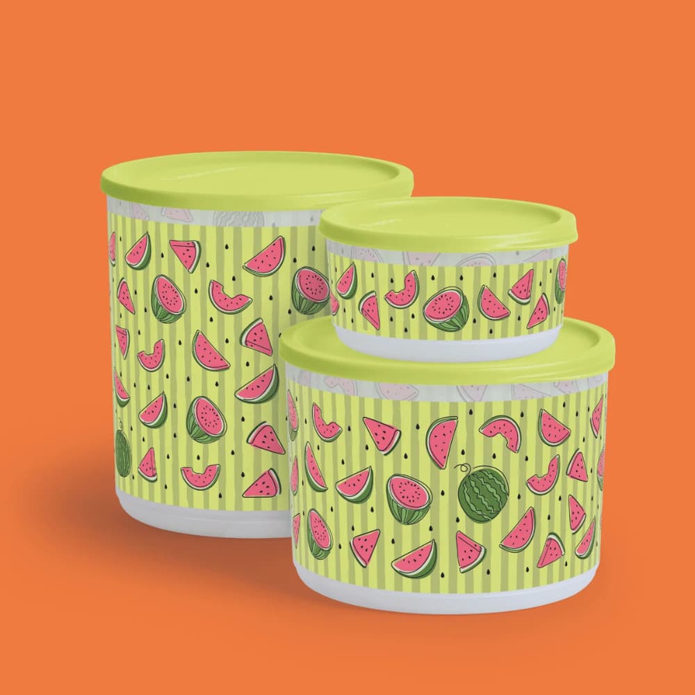 Tupperware Refri Line Redondo Diversos Tamanhos e Estampas