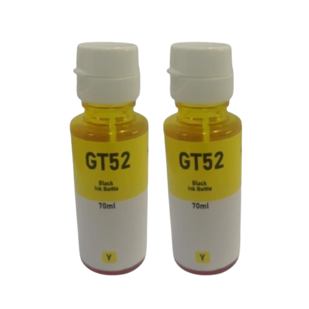 Kit Refil 2Tinta Amarelo Hp Gt 52 -   Tank 517- 584-532- 532-416-316-316 Gt5822  GT5810
