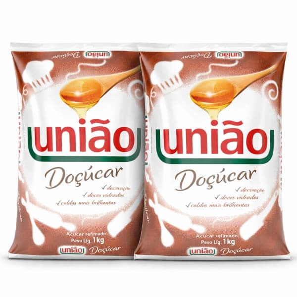 Açúcar de Confeiteiro União Doçúcar Granulado 1kg