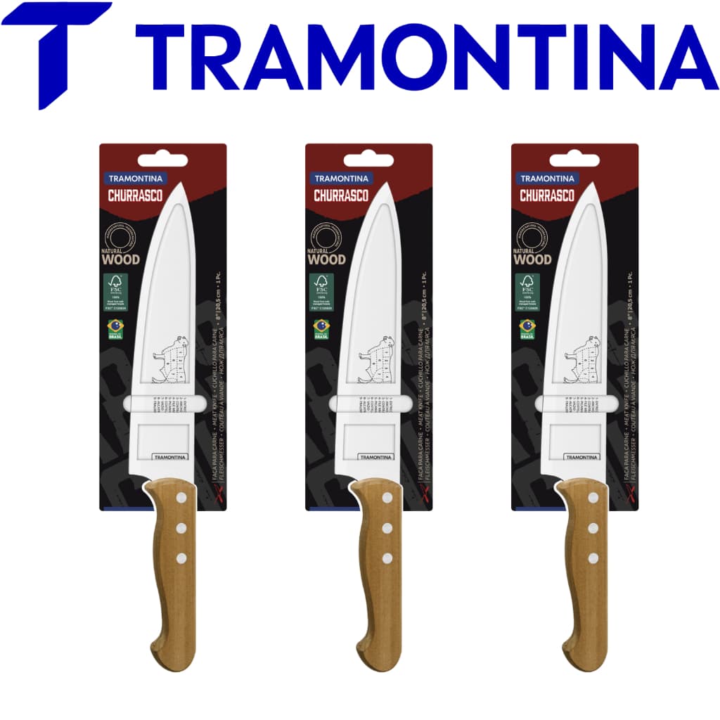 Faca Profissional para Carne 8 Tramontina – Potência no Corte e Alta Durabilidade