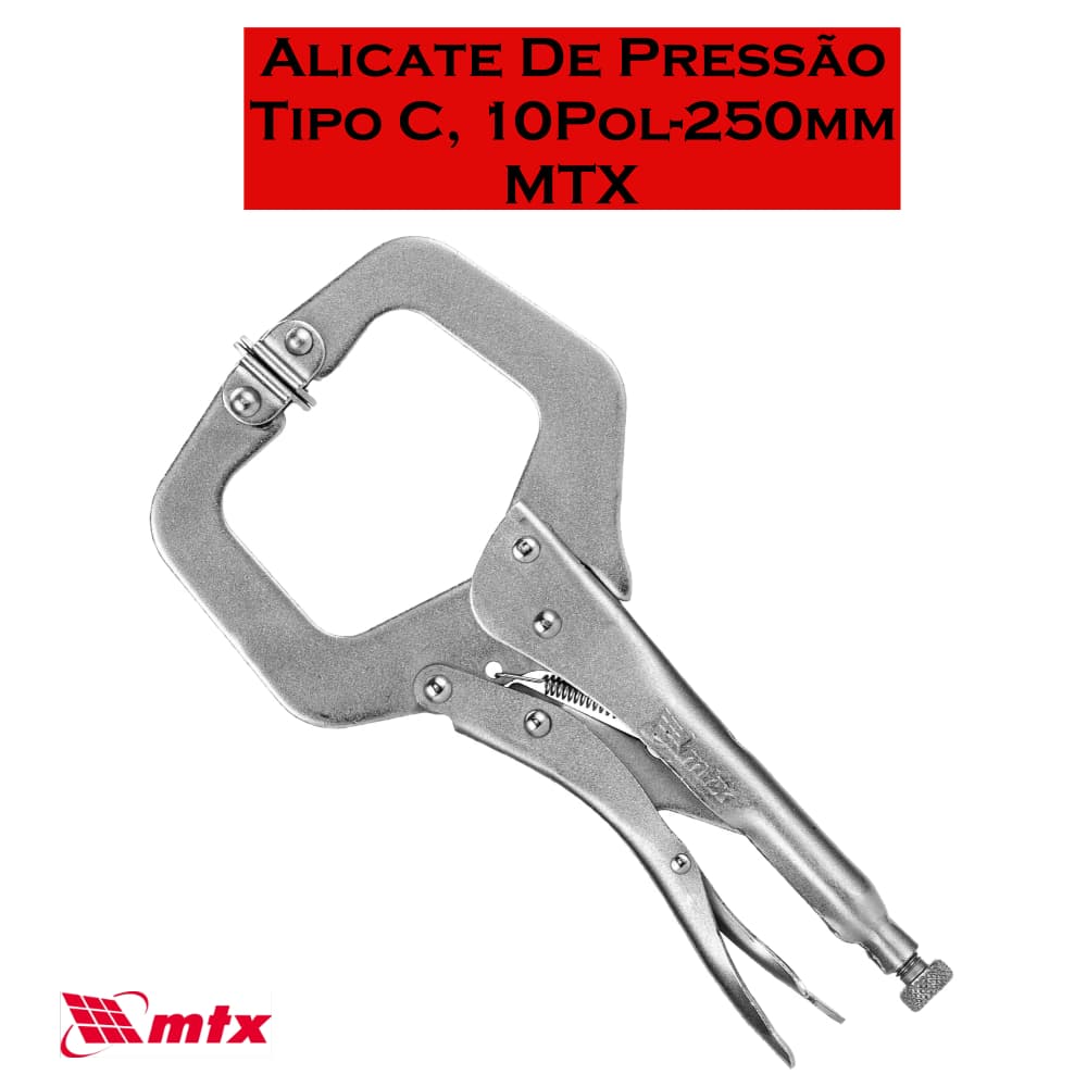 Alicate De Pressão, Tipo C, 10Pol-250mm, MTX