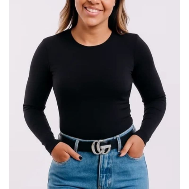 Blusa Térmica Peluciada Feminina Manga Longa Inverno