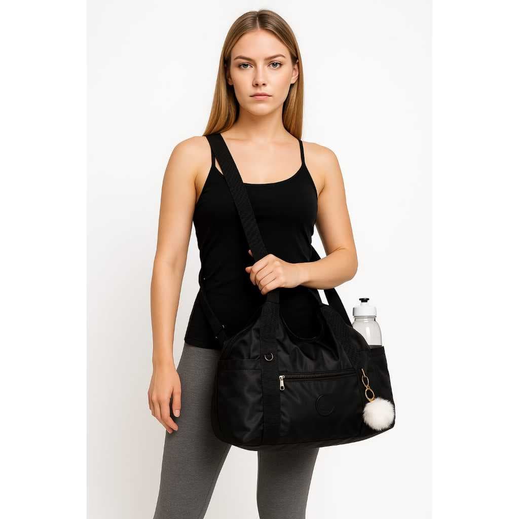 Bolsa Feminina Nylon Academia Trabalho Escolar Faculdade Universitária Versátil Moda casual dia dia