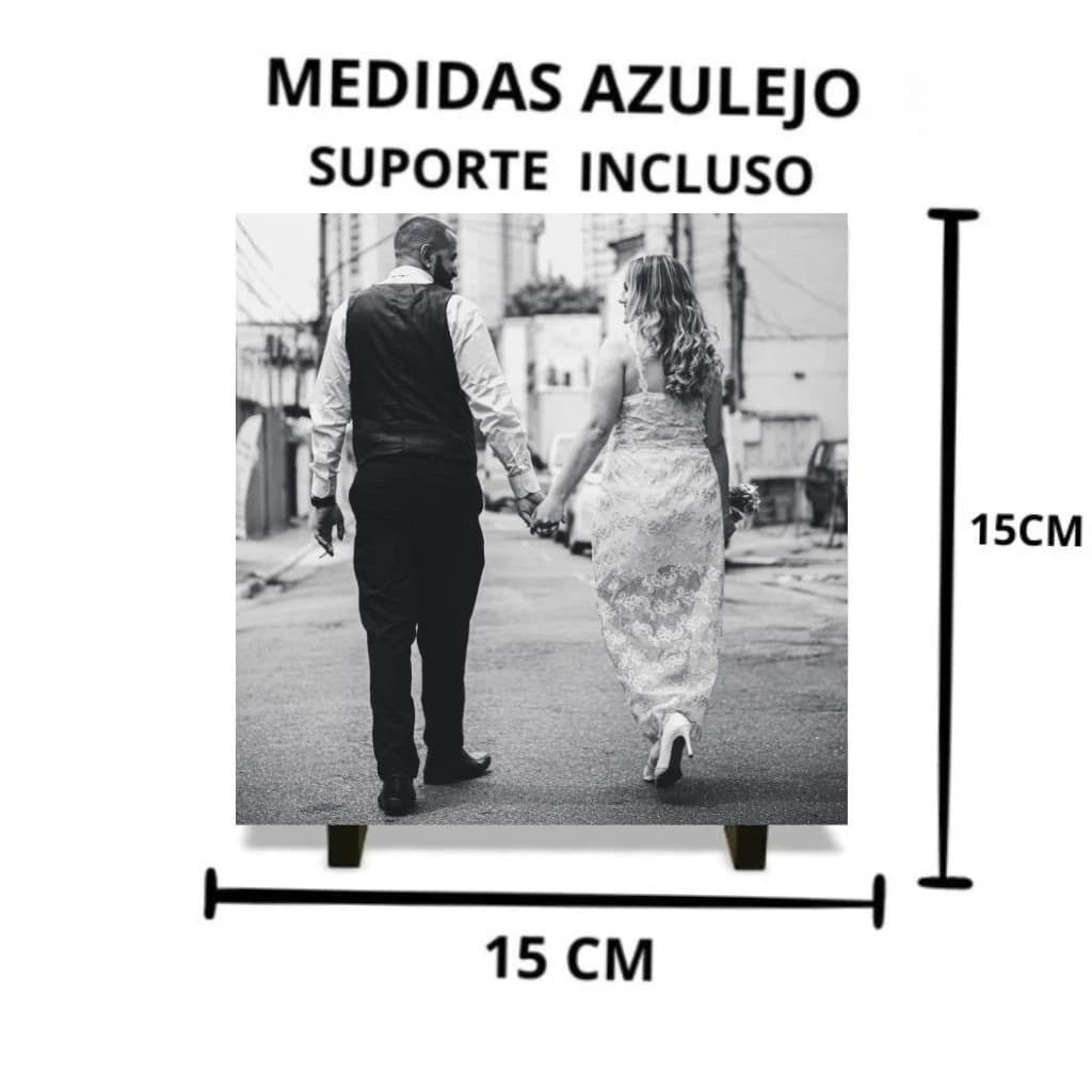 Azulejo Personalizado 15X15 | Com Foto ou Frase | Presente Criativo e Decorativo - Envio Imediato