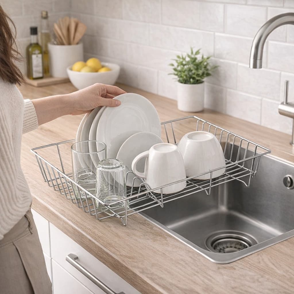 Escorredor de Louça Moderno para Bancada – Organização, Praticidade e Cozinha Sempre Bonita