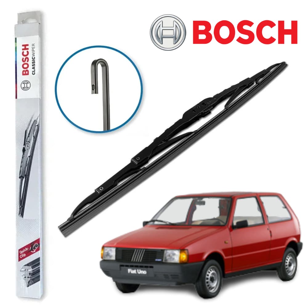 Palheta Limpador Parabrisa Fiat Uno Mille 1984 até 2013 Fiorino Elba Premio 18" BOSCH