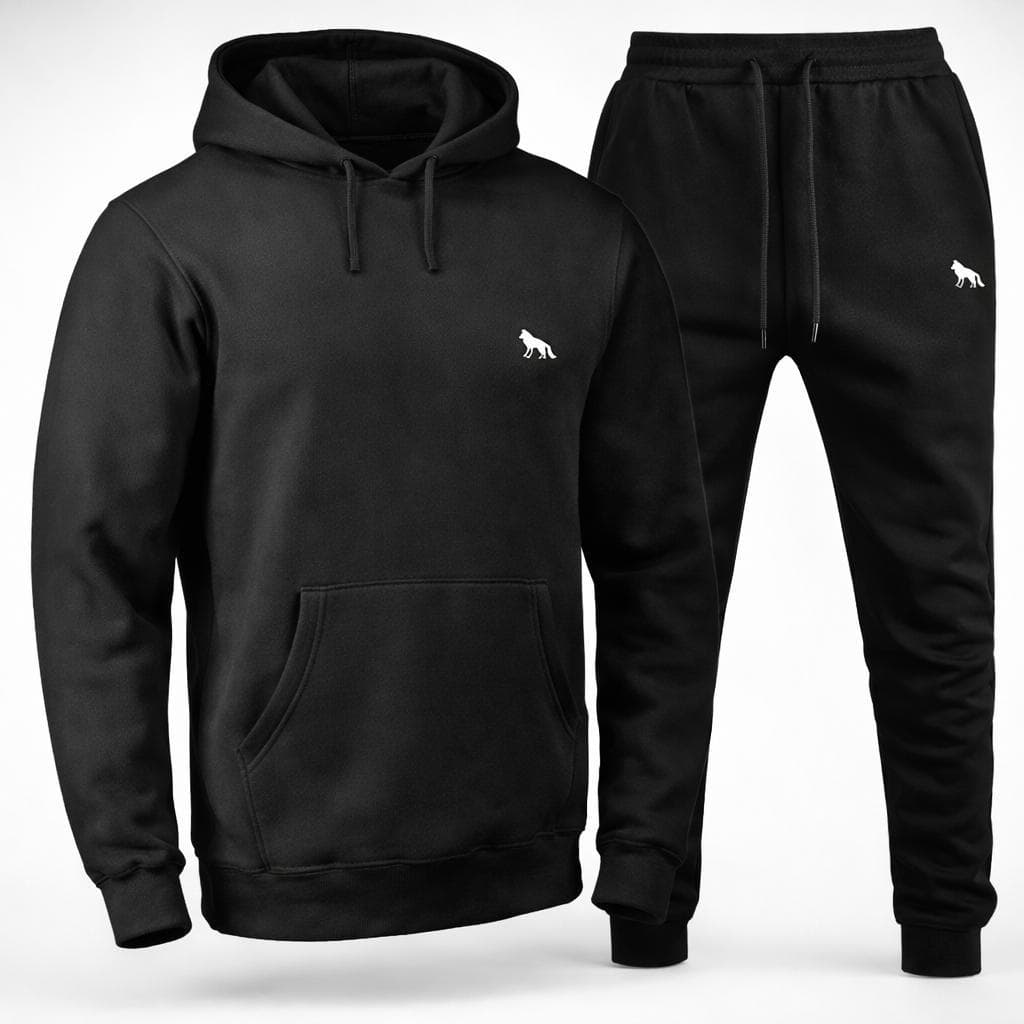 Conjunto Moletom Masculino Estiloso Blusa de Frio Com Capuz Calça Moletom