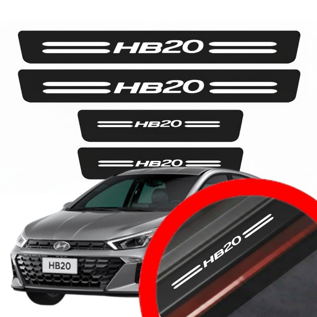 SOLEIRA PROTEÇAO PORTA HB20 UNIVERSAL VINIL PARA CARRO AUTOMOTIVO PERSONALIZADA VARIAS CORES