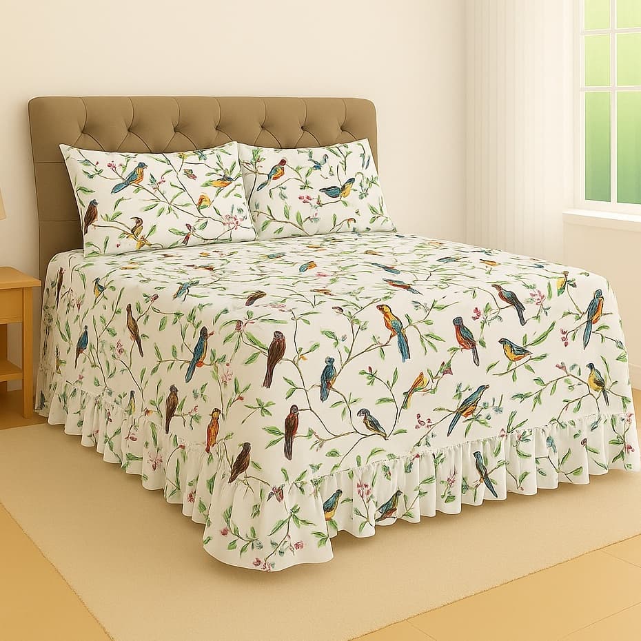 Kit Colcha Cobre Leito Solteiro Casal Queen Helena Micropercal Luxo