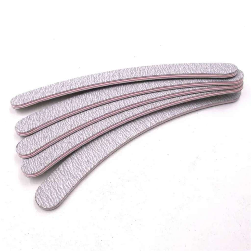 kit c/3 lixas de unha banana 100/180 [ disponível em 1, 2 ou 3 kits ] - C&S BAZAR -