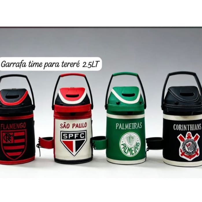 Garrafa Térmica de Time estampada em courto + copo termico