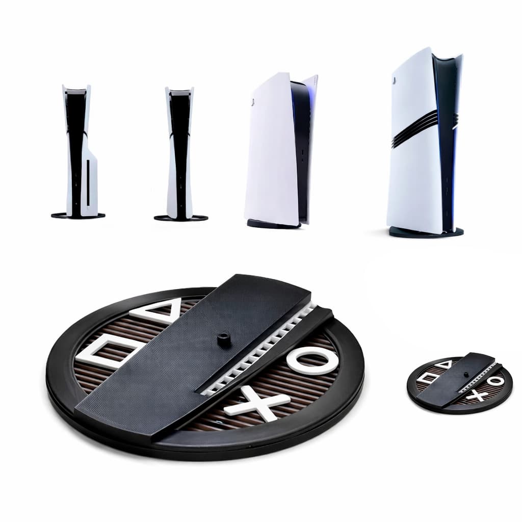 Suporte Mesa Base Vertical Playstation 5 Ps5 Slim Digital leitor Fat Todos Ps5 - Desenho Playstation