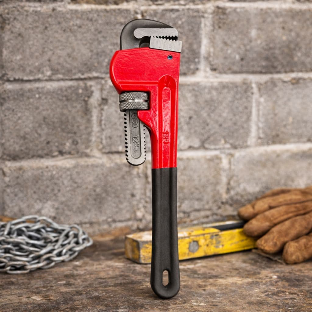 Chave Grifo 12 Polegadas Aperto Profissional Em Aço Forte Resistente