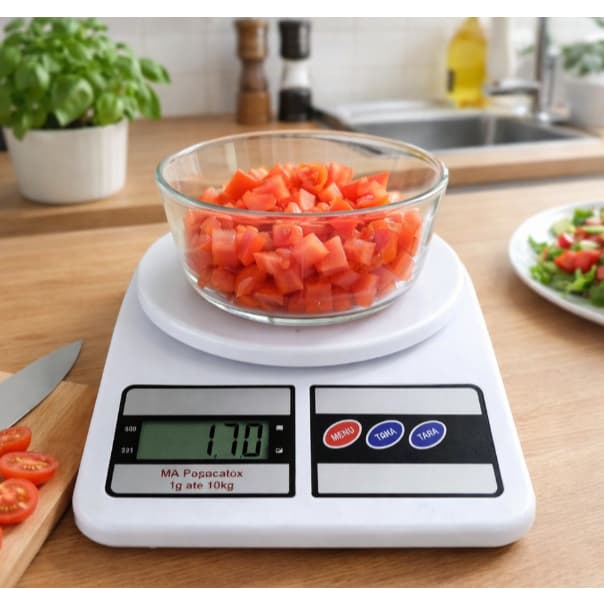 Balança Digital de Cozinha 10kg LCD Alta Precisão