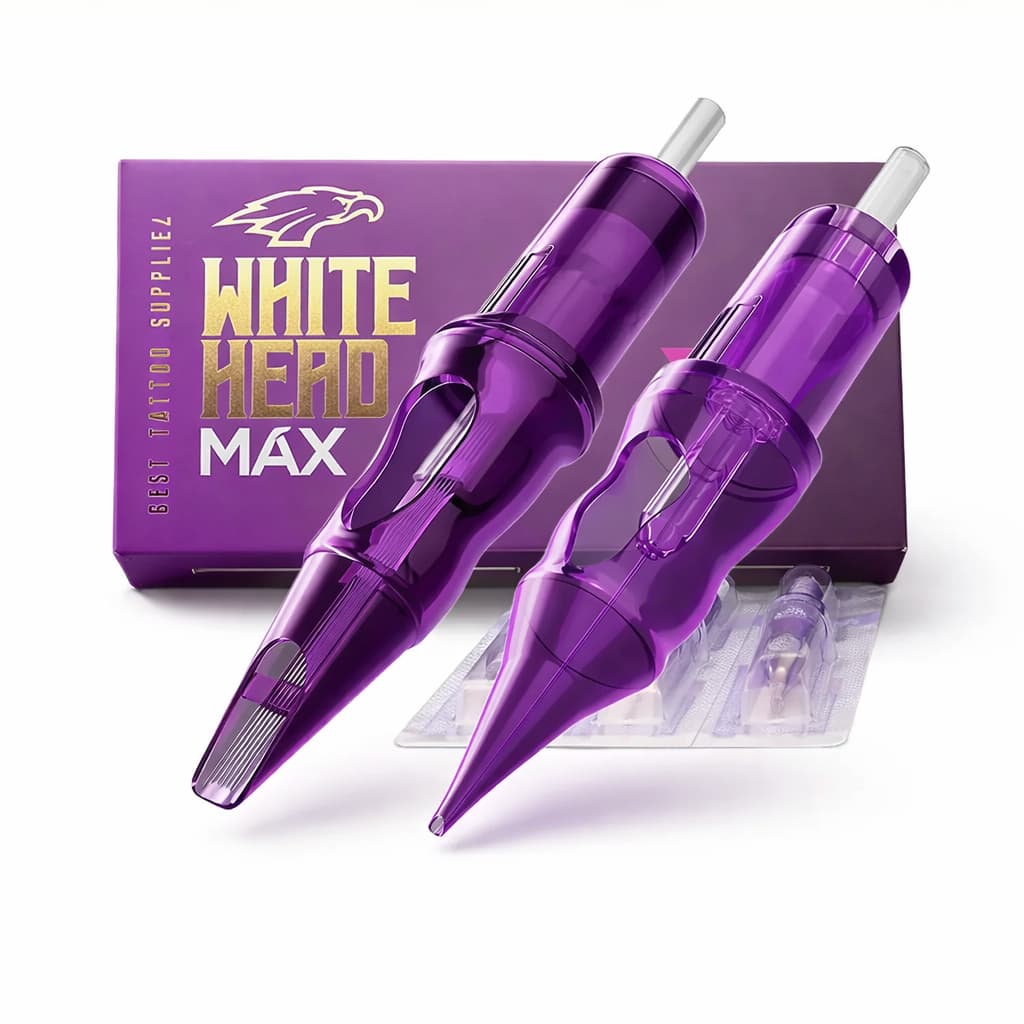 10 Cartuchos White Head MAX 0.12 | Traço e Pintura | Alta Precisão