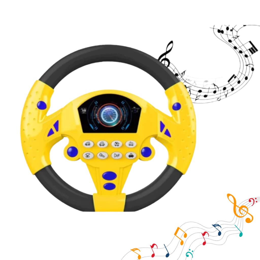 Volante Educativo Interativo Infantil Com Som Realista Brinquedo De Criança Sonoro Musical Bebê