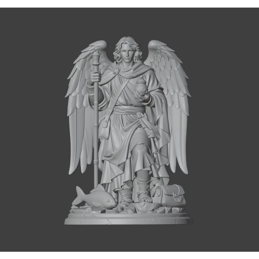 Imagem Miniatura de São Rafael Arcanjo ( modelo 1 ) - SEM PINTURA