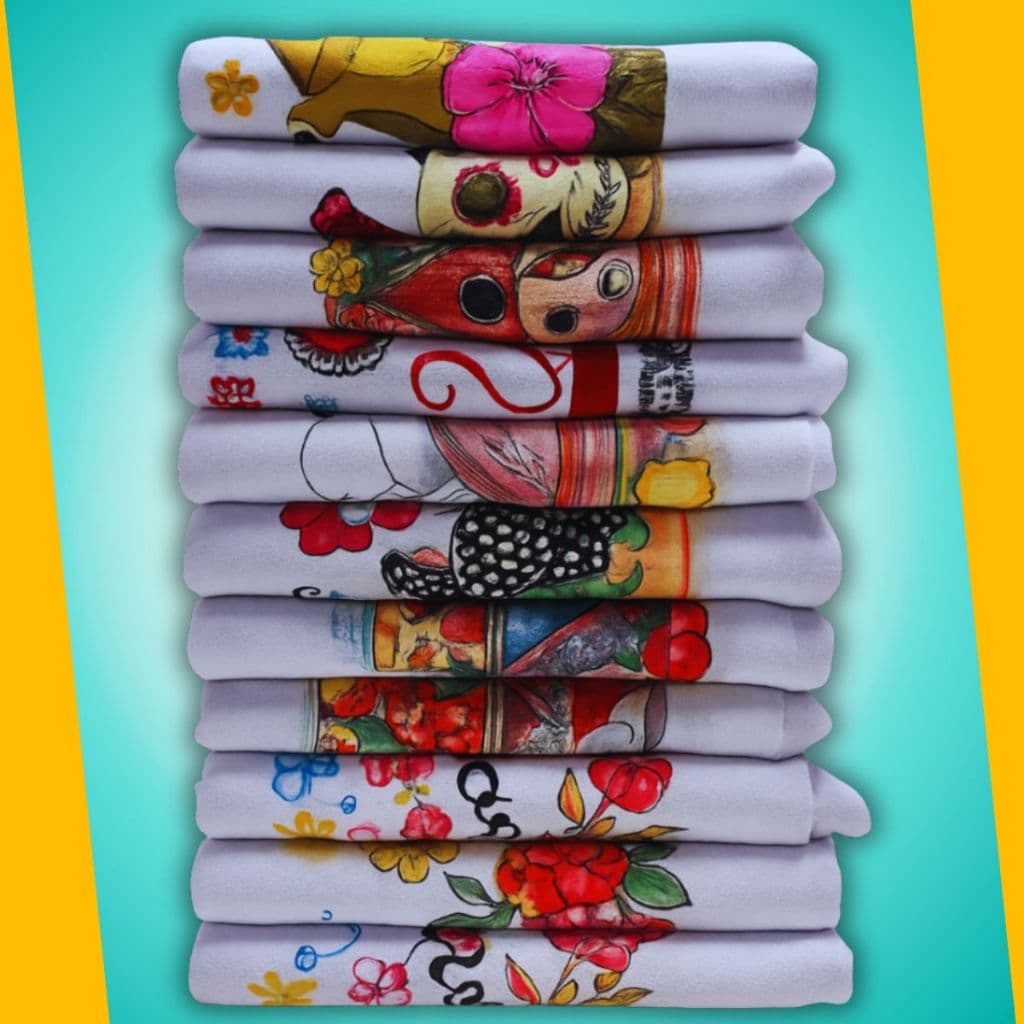 Kit Pano de prato grande de copa cozinha estampado com bainha 100% algodão atacado